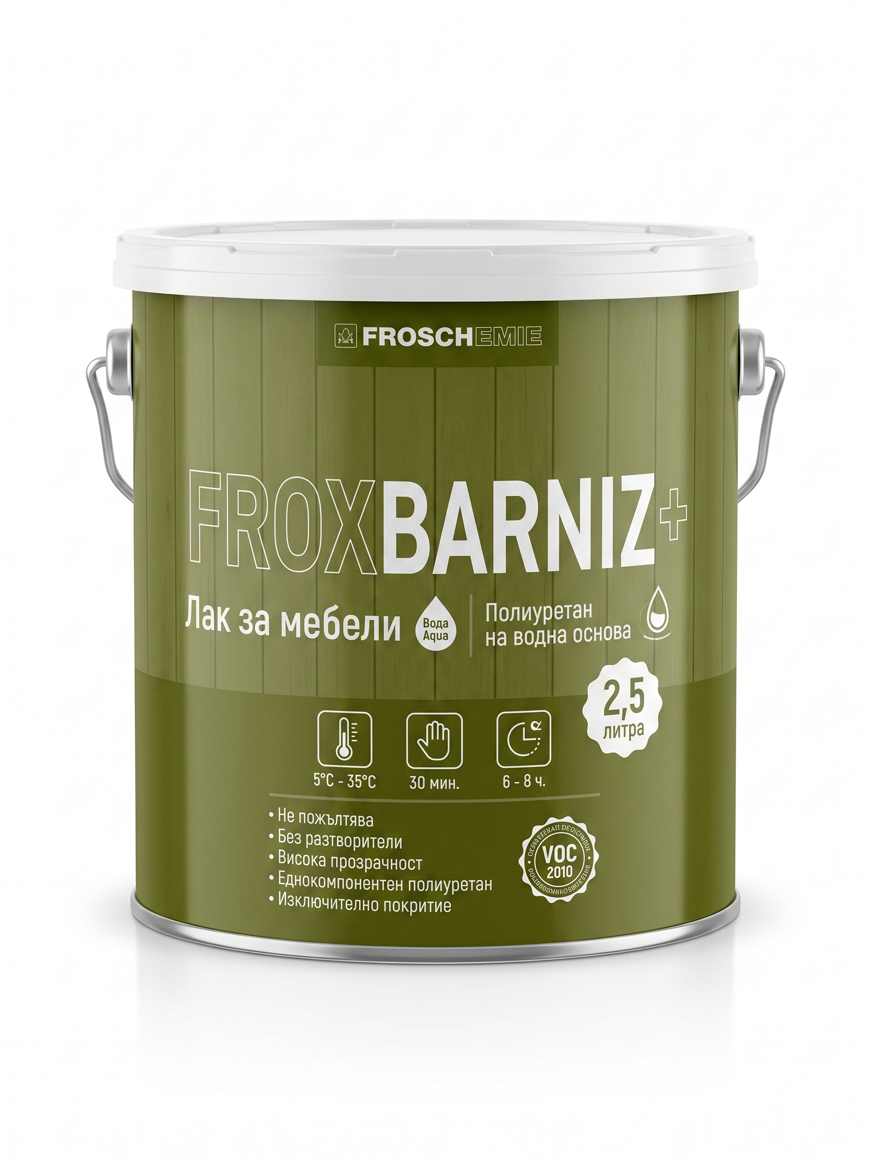 FROX BARNIZ+ — Полиуретанов лак за мебели, на водна основа (FR 6366)